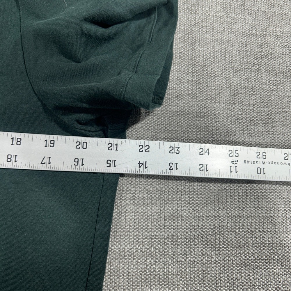 H&M Polo Shirt Mens Large Green Excellent Slim Fit Short Sleeve Cotton Solid - Picture 6 of 7